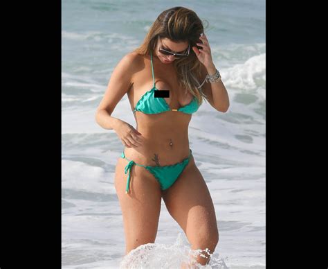 liziane gutierrez suffers a nip slip on malibu beach liziane