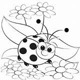 Ladybug Biedronka Insect Kleurplaat Coloriage Daisy Kolorowanki Kolorowanka Druku Coccinelle Ladybugs Mamotoja Margherita Coccinella Sfatulparintilor Pusteblume Marguerite Malvorlage Dzieci Fotobehang sketch template