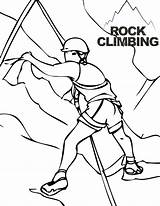 Climbing Coloring Rock Pages Summit Sports Coloringpagesfortoddlers Ages Extreme sketch template