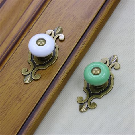 Buy Free Shipping 25mm Colored Ceramic Cabinet Knob