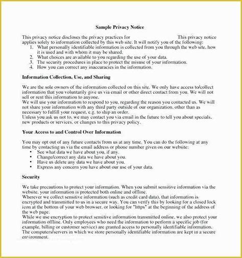 gdpr privacy policy template   privacy notice templates   premium template