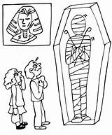 Egyptian Print Mummy Coloring Pages sketch template