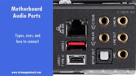 motherboard audio ports types