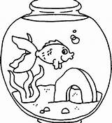 Fish Coloring Tank Pages Bowl Drawing Lonely Feeling Simple Clipart Silhouette Template Fishes Kids Tiger Drawings Easy Color Getdrawings Getcolorings sketch template