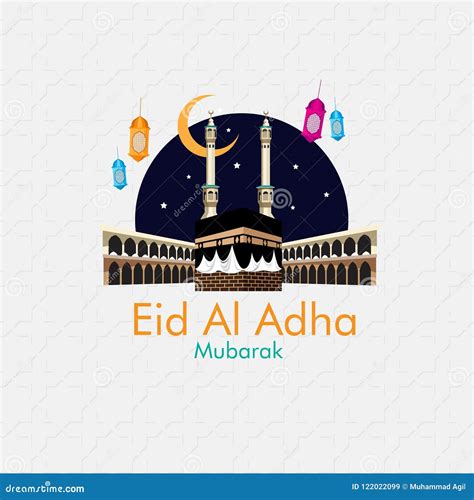 happy eid al adha mubarak stock vector illustration  care