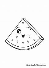 Watermelon Melon Iheartcraftythings Slice Watermelons Eye sketch template