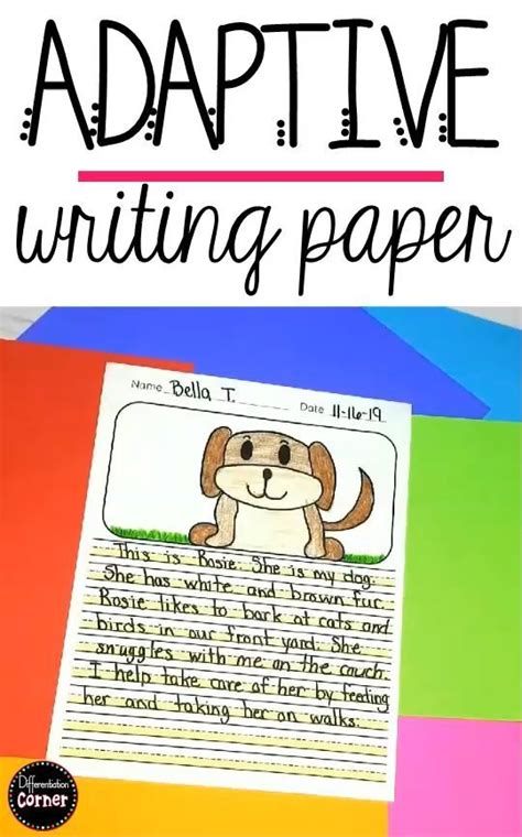 highlighted adaptive writing paper adaptive highlighted paper