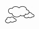 Clouds Cloud Coloring Clipart Cloudy Pages Kids Colouring Color Drawing Book Shape Awesome Sketch Sheet Clip Wolken Printable Netart Template sketch template