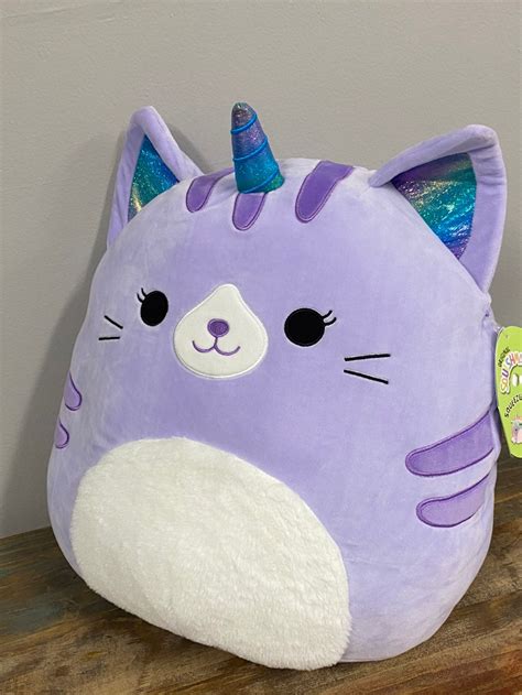 squishmallow  analea purple caticorn mercari   cute stuffed