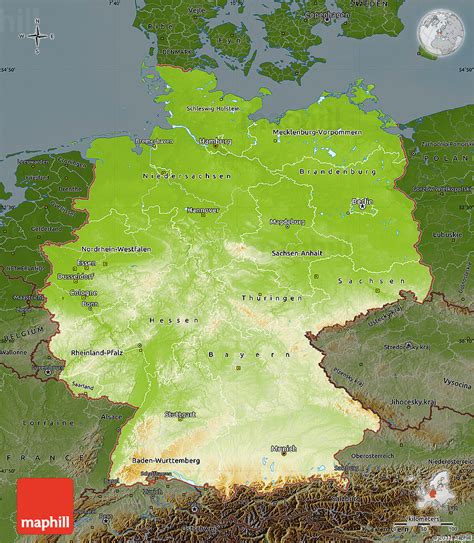 deutschland bergen karte