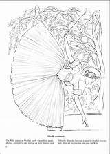 Ballerina Nutcracker Getcolorings Ballets Dover sketch template
