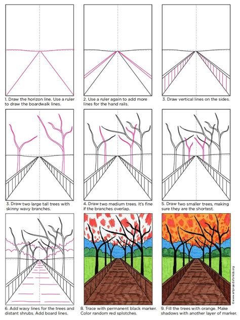 perspective drawing  beginners art projects  kids