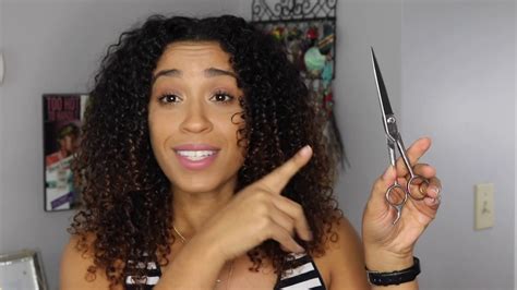trimming  curly hair   easy steps  detailed process youtube