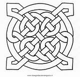 Celtici Colorare Mandala Disegno Spirale Celtica sketch template