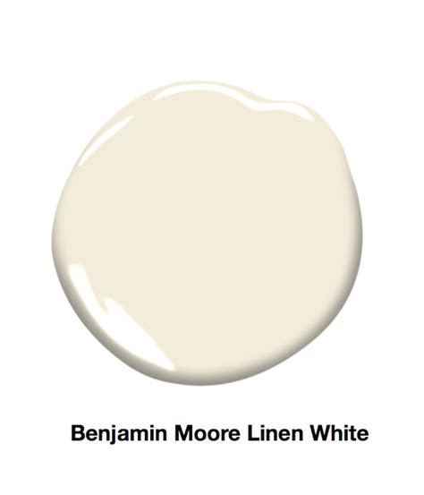 cream paint color sample  linen white  benjamin moore cream wall