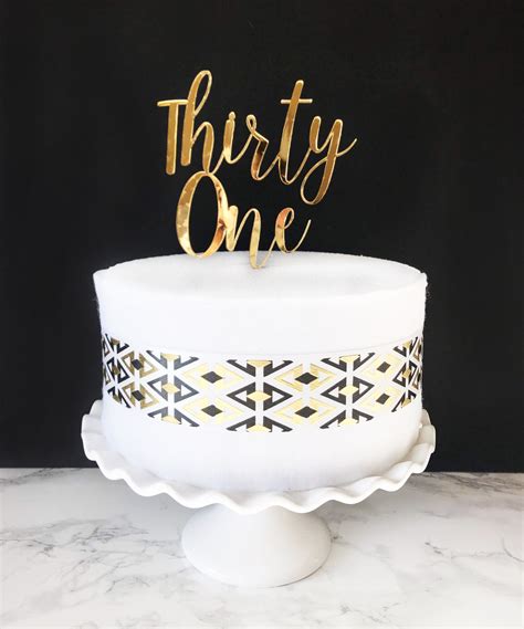 thirty one cake topper