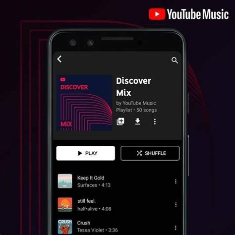 youtube  adds discover weekly  mix   release mix mobygeekcom