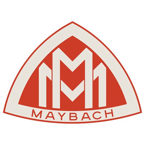 maybach logo red  hd png maybach car logos car logo design