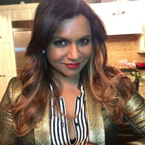 mindy kaling s new blond hair glamour