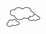 Clouds Coloring Cloud Clipart Pages Cloudy Colouring Book Drawing Kids Color Shape Awesome Sheet Wolken Printable Sketch Clip Print Worksheet sketch template