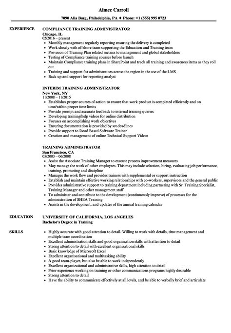 training section  resume performing arts resume