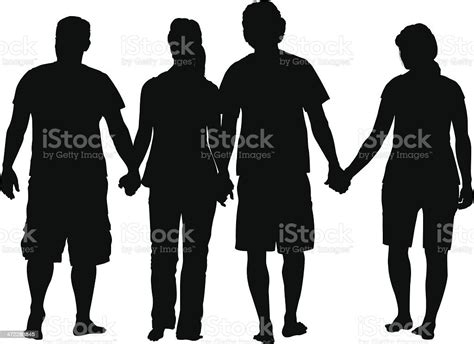 Silhouette Of Couples Stock Illustration Download Image Now Istock