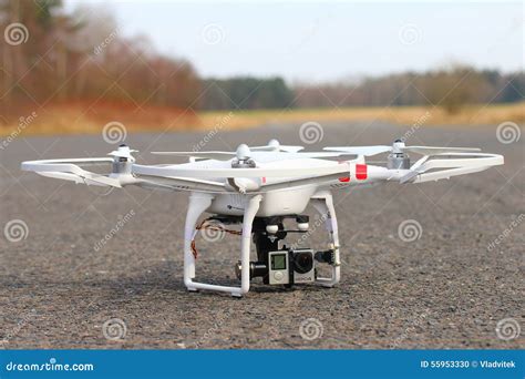 quadrocopter dji phantom  editorial image image  illustrative black