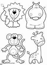 Animals African Coloring Pages Cute Baby Coloringbay sketch template
