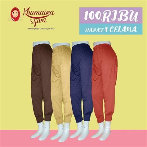 Promo Celana Dalaman Gamis Khumairasyari Dengan 100ribu Dapat 4