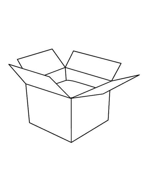 box  open box coloring page coloring pages  coloring