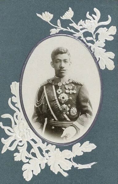 emperor taisho  japan print  framed framed