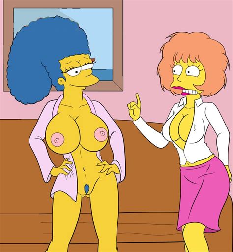 rule 34 big breasts breasts croc artist marge simpson maude flanders pubic hair tagme the