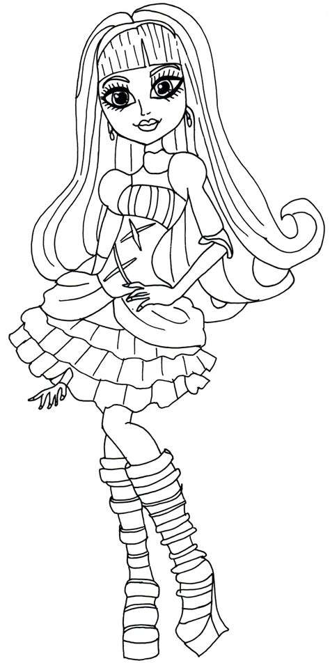 monster high coloring pages coloringpages