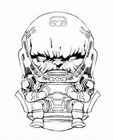 Modok Mederos Gene sketch template