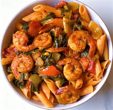 easy cajun shrimp pasta  dish  healthy