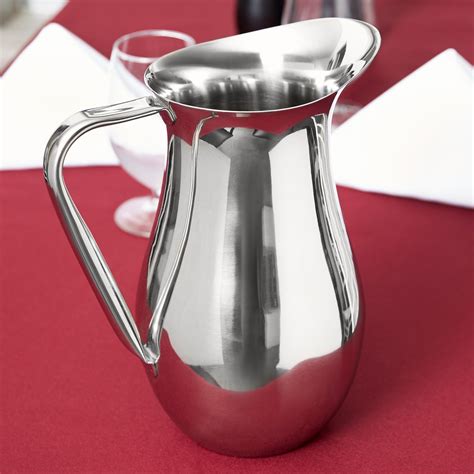 vollrath   qt double wall stainless steel water pitcher