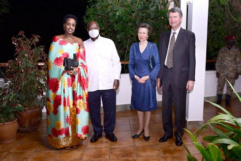 princess anne arrives  uganda    day official visit