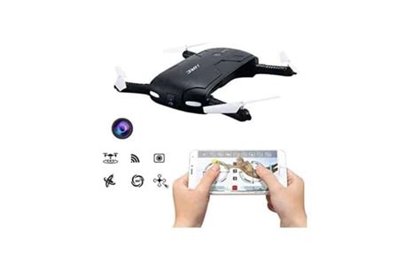 moins de  le mini drone selfie jjrc  elfie wifi port inclus