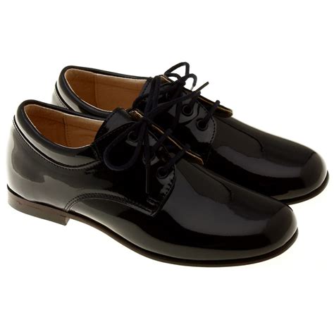 premium quality boys black formal dress shoes  leather cachet kids