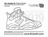Jordan Kicksart Jordans sketch template