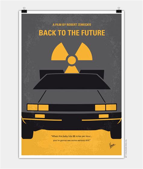 my back to the future trilogy minimal posters chungkong