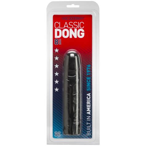 doc johnson classic dong black 8in sex toys dildos