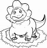 Dinosaur Front Coloring Wecoloringpage sketch template