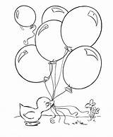 Coloring Pages Easter Balloon Balloons Duck Sheets Ducks Baby Color Ballonnen Activity Kids Disney Printable Board Sheet Princess Comments Drawing sketch template