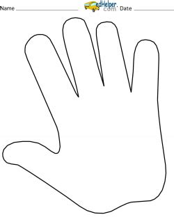 handprint clipart hand template picture  handprint clipart hand template