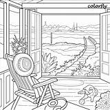 Scenery Coloring Beautiful Pages Books Printable Sheets Color Colorfly Choose Board Freebie Enjoy sketch template