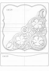 Carving Tooling Handgefertigtes Stencil Punzieren Tandy Tooled Schnittmuster Wappen Schablonen Schnitzen Sheridan Leatherwork sketch template