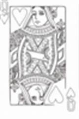 Hearts Coloring Queen Clker Clip sketch template