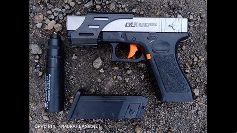 replika mainan pistol glock  wgg gel blaster youtube