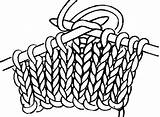 Knit Knitting Stitch Learn Purl Stitches Beginners Za Scarf Handed Right Pletenje Row Over sketch template